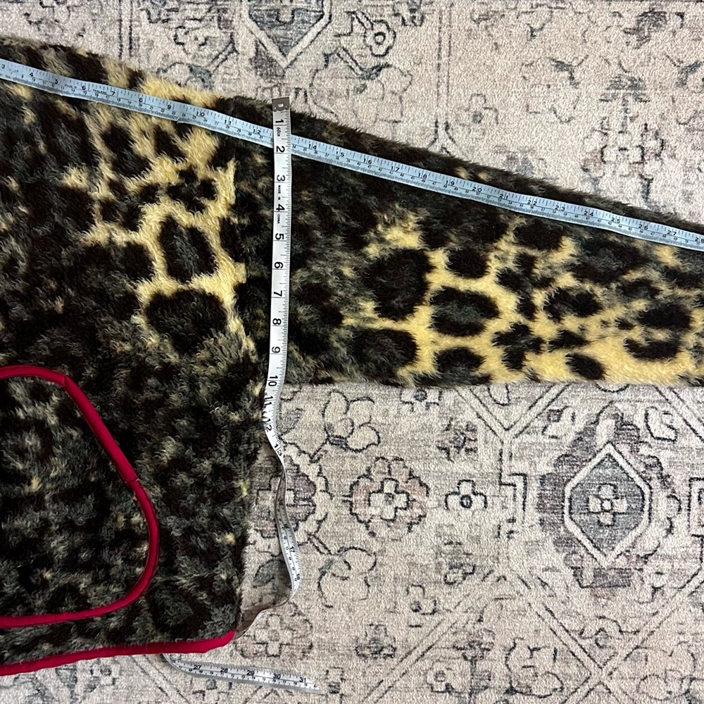 Handmade Vintage Cheetah Print Blanket Jacket - Picture 9 of 9